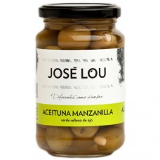 Olives Manzanilla ‘Fourrées à l'Ail’ - José Lou (355 g)