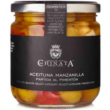 Olives Manzanilla Coupées au Paprika - La Chinata